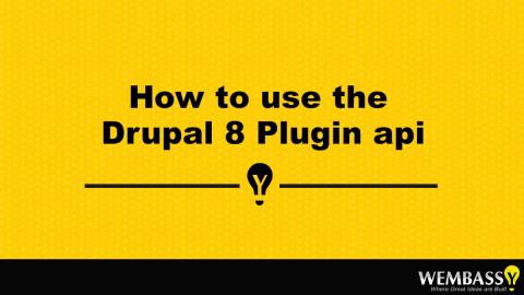 How to use the Drupal 8 Plugin api