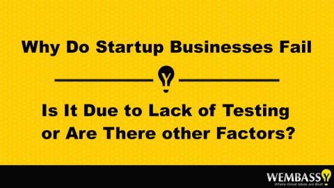 Why do startup business fail