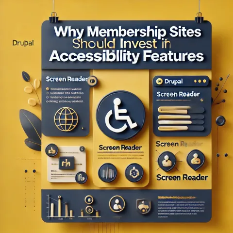 Accessibility features for Membership sites